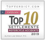 Top 10 Motorcycle Accident Settlements in California in 2019
