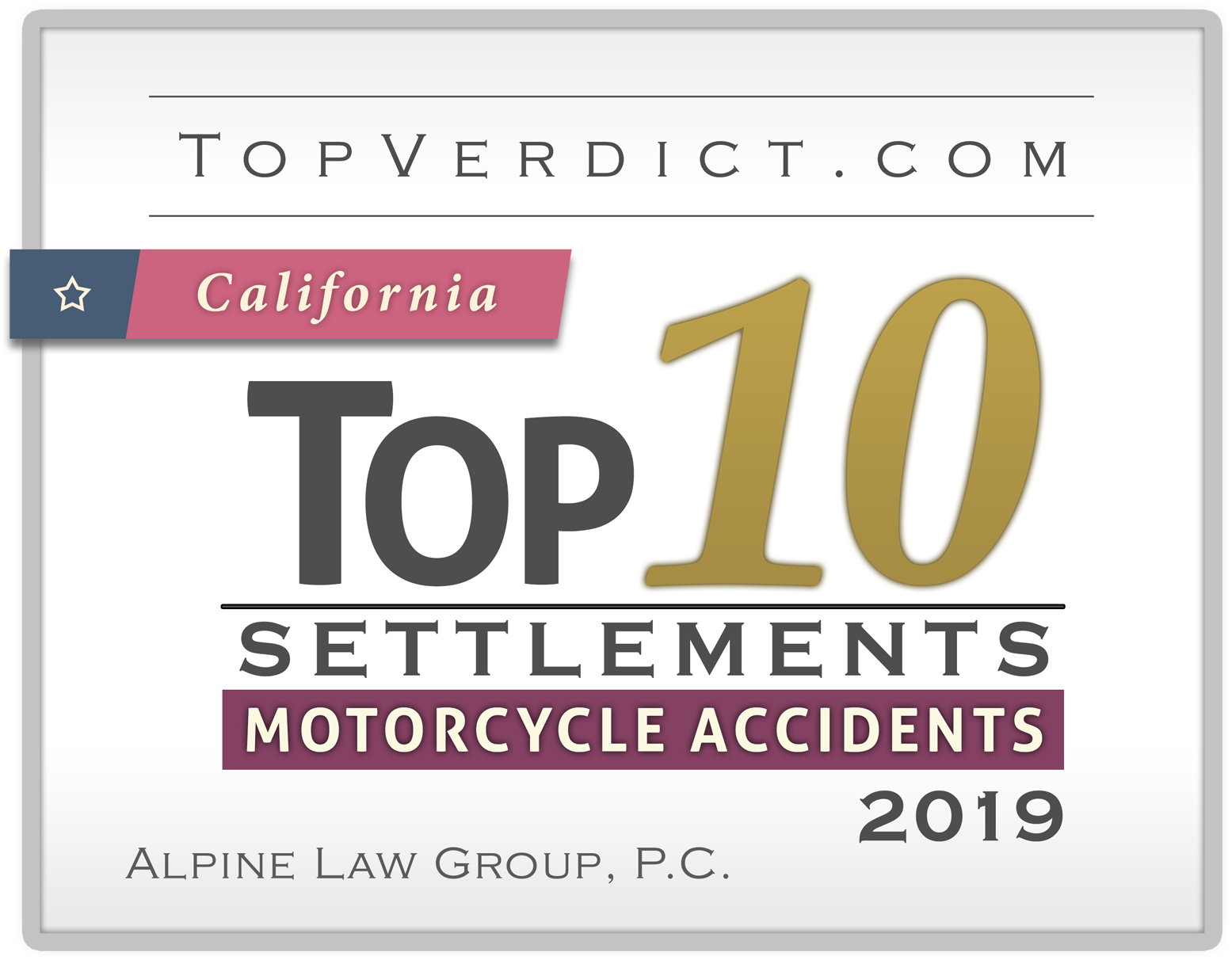 Top 10 Motorcycle Accident Settlements in California in 2019