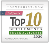 top10 truck accident settlements ca by alpine law 2020